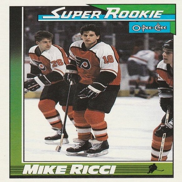 Mike Ricci Philadelphia Flyers NHL Hockey Card Collection - 5 Card Set - Picture 3 of 6